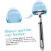 Magiclulu 6-Piece Suction Shaver Holder Set | Durable Shower Wall Hooks & Razor Holders | Bathroom Accessories - Buy Online on GoSupps.com