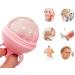 Silicone Face Ice Cream Shape Holder | Reusable Round Ice Ball for Face Massage | Summer Pink Beauty Tool for Women - Buy Online on GoSupps.com