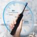 Bahfir Electric Sonic Toothbrush - 3 Modes, 2 Min Timer, Rechargeable, 3 Brush Heads, Portable for Home & Travel - Black - Buy Online on GoSupps.com