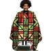 Buy Colorful Geometry Barber Cape - Adjustable Hair Cutting Cape 63x57" for Stylists | International Shipping Available - Buy Online on GoSupps.com