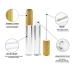 Healthcom 6ml Bamboo Lip Gloss Tubes - Refillable Plastic Balm Bottles for DIY Lipstick - Travel Size Cosmetic Containers for Women - Buy Online on GoSupps.com