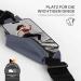 Moex Easy Bag for iPhone X/XS - Waterproof Fitness Running Belt Jogging Cell Phone Bag Sports Belly Pocket - Gray - Buy Online on GoSupps.com