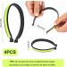 Reflective Pants Clamps for Cyclists | Universal Bicycle Pants Protection | 2 Pairs PVC Coated Clips - Buy Online on GoSupps.com