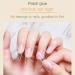 Solid Nail Glue Gel for False Nail Tips 10g Press on Nail Glue Solid Acrylic Nail Glue Gel Gel Glue for Nails Uv Light Super Adhesive Press on Nails Glue for Fake Nail Long Lasting Nail Art Salon - Buy Online on GoSupps.com