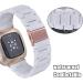 V-MORO Resin Strap for Fitbit Versa 3/Sense - White | Lightweight Bracelet with Stainless Steel Buckle | Replacement Band for Fitbit Versa 3/Sense - Buy Online on GoSupps.com