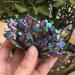 Crystal Rough Home Decoration 200-210g Natural Metal Colour Aura Angel Crystal Cluster Titanium Coating Quartz Angel Cluster s - Buy Online on GoSupps.com