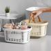 Portable Shower Basket Sundry Storage Basket Plastic Tote Storage Basket for Holding Soap Shampoo Cosmetics Bathroom Gym(Beige) - Buy Online on GoSupps.com