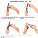 MELODYSUSIE Scamander Electric Nail Drill Kit - 30000RPM Rechargeable E File Set for Professional Manicure and Pedicure - Acrylic Nails UK - B-Black - Buy Online on GoSupps.com