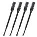 Holds Nose Hair Shaver Manual Nose Hair Trimmer Set of 4 Nose Hair Trimmers Comfortable handle nose hair remover for business travel dorm room Black