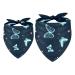 Dog hollows with beautiful butterflies triangular scarf for small medium -sized and large dogs and cats pethalk triangular cloth bibs 2 pieces multi -colored 17