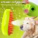 3 In 1 Steamy Cat Brush - Upgraded Multifunctional Cat Steamer Brush for Massage Steam Pet Brush for Removing Tangled and Loose Hair(green1PS) - Buy Online on GoSupps.com