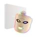 7 Color LED Face Mask Light Therapy Red Light Therapy Mask for Face for Anti Aging Wrinkles Silicone Red Light Mask Skin Care at Home with Eye Protection Cushion Gray