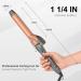Thirtek 1 1/4 Inch Curling Iron Dual Voltage LCD Display Professional Ceramic Tourmaline Hair Curler for All Hair Types Instant Silky Curls Copper Brown - Buy Online on GoSupps.com