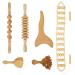 Whchiy 6 PCs Wood Therapy Massage ToolsMaderotherapy Set Anti Cellulite Massage Massage Roller Stick Lymphatic Drainage Device Massage device Leges