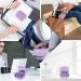 LdawyDE Retainer Case Denture Box with Mirror Dental Braces Boxs Fur Storage Immersion Cleaning Denture Hold Purple - Buy Online on GoSupps.com