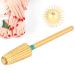 Nail art drill practical manicure pedicure tool for nail art school for nail design for daily life for nail art artist (conical flat head C)