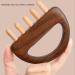 Wooden Scalp Massager - Handheld Relaxation Tool with 5 Combing Tips | Multifunctional Head Massage Comb for Full Body Use Legs & Neck - Buy Online on GoSupps.com