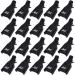Akstore 10 PCS Nail Polish Remover Clips - Soak Off Gel & Acrylic Nail Art Caps (Black) - Buy Online on GoSupps.com