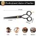 Purple Dragon 5.5 Inch Professional Hair Scissors Set - Sharp Hairdressing Scissors for Men & Women Barbers & Beginners - Perfect Haircut Tool in Black - Buy Online on GoSupps.com