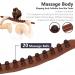 Jeanoko 2pcs Wooden Gua Sha Massage Stick Set - 20 Massage Points for Back Legs & Waist - Ideal for Relaxation & Pain Relief - Buy Online on GoSupps.com