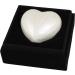 Small Keepsake Heart Cremation Urn For Ashes With New Improved Lid Mini Heart Memorial Urn With Box & Stand (Pearl White Aluminium) M Pearl White With Box & Stand - Buy Online on GoSupps.com