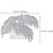 Didiseaon 1pc Wedding Hairpin Bridal Hair Accessories Hair Rhinestones Diamond Headpiece Mothers Day Side Combs Prom Headpiece Pearl Leaf Hair Comb Leaves Headgear Zinc Alloy Bride - Buy Online on GoSupps.com