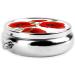 Poppy Flowers Round Pill Box | 3 Compartment Portable Travel Organizer for Vitamins & Medicine - Buy Online on GoSupps.com