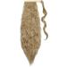 20 Inch Ash Blonde Corn Wave Ponytail Clip in Hair Extension - Long Wavy Wrap Around Hairpiece for Women - Buy Online on GoSupps.com