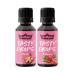 GymQueen Tasty Drops Vanilla & Strawberry 2x30ml Flavour Drops without calories Vanilla + Strawberry 30 ml (pack of 2)