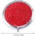 Lurrose Round Mirror Bling Compact Mirror Round Folding Mirror Double- sided Cosmetic Mirror Portable Pocket Mirror Rhinestone Mirror for Travel and Home Use (Red) Travel Mirror - Buy Online on GoSupps.com