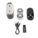 Electric Beard Clipper Washable Rechargeable Trimmer IPX6 Waterproof Compact Portable Powerful Shaving Dormitory Travel (Black)