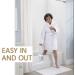 UNLICON Medical Adjustable Bathtub Safety Rail - White Grab Bars for Seniors and Elderly - Buy Online on GoSupps.com