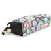Colorful PU Leather Cosmetic Bag | Travel Make-Up Organizer for Women | Multicolored Pocket Watch Design - Buy Online on GoSupps.com