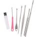 2sets Ear Wax Pickers Stainless Steel Earpick Wax Remover Curette Ear Pick Cleaner Ear Cleaner Spoon Care Ear Clean Tool - Buy Online on GoSupps.com