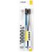 Zumaha compactly ultra-like toothbrush for adults/pregnancy/junior manual spinbrush toothbrush pack with 2 toothbrushes with 10 000 bristles ergonomic blue+silver