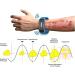 Matteo Ultrasonic Body Shape Wristband - 2022 Magnetic Bracelet for Men and Women (Blue) - Buy Online on GoSupps.com