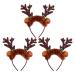 Beaupretty 3 pieces led Christmas stirring led reindeer Christmas hair ripe lights antihyard head jewel