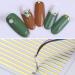 Gold Lines Nail Art Stickers - Self Adhesive Metal Curve Stripe Decals for French Manicure - 10 Sheets - Buy Online on GoSupps.com