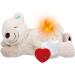 All for paws cuddly toy for dogs puppy toys dog heartbeat plush animal puppy behavioral aid plush animal pet plush toy ... (warm Bear (one Heartbeat +one Warmbag)))
