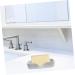Amosfun Ceramic Soap Dish Soap Plate Stand Soap Storage Organizer Porcelain Soap Dish Sink Drain Ceramic Soap Container Portable Soap Storage Bath Sponges Nordic Ceramics White Tray - Buy Online on GoSupps.com