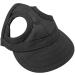 Eisable Pet Dog Baseball Cap - Sun Protection Hat with Ear Holes | Sporty Visor Design (S-Black) - Buy Online on GoSupps.com