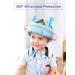 JunNeng Baby Walker Head Helmet & Knee Pads Set - Pink Castle | Toddler Head Protector Bumper Bonnet with Anti-Slip Socks - Buy Online on GoSupps.com