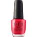OPI Nail Lacquer We Seafood and Eat It | Opaque Bright Red Crème Chip Resistant Nail Polish | Lisbon Collection