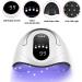 Sunrich 120W UV Gel Nail Lamp LED Nail Light Fast Dryer - Portable White with 4 Timers & Automatic Sensor - Buy Online on GoSupps.com