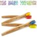 Bamboo Toothbrush for Children - Eco-Friendly Biodegradable Charcoal - 4-Pack with Soft Bristles - Buy Online on GoSupps.com