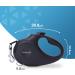 FurDreams Retractable Dog Lead - Anti-Tangle Nylon Tape Leash with Lock Button, Comfortable Handle - 5m Extendable, Heavy Duty for Medium Dogs Up to 25kg - Black - Buy Online on GoSupps.com