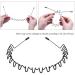 Voarge 6 Pcs Metal Hairband - Black Spring Wave Unisex Flexible Headband Accessories for Men & Women - Buy Online on GoSupps.com