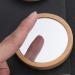 Lurrose 2PCS Elm Mini Compact Makeup Mirrors - Round Cosmetic Mirror for Home & Travel (Wooden) - Buy Online on GoSupps.com