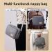 Sunveno Waterproof Diaper Bag - Stylish & Functional Pocket Design for On-the-Go Parenting - Pure Gray - 1 Pack - Buy Online on GoSupps.com