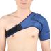 Alvinlite Adjustable Shoulder Brace Shoulder Immobilizer for Torn Rotator Cuff Neoprene Shoulder Compression Sleeve Wrap Infused Immobilizer and Support Navy Blue(L Size)